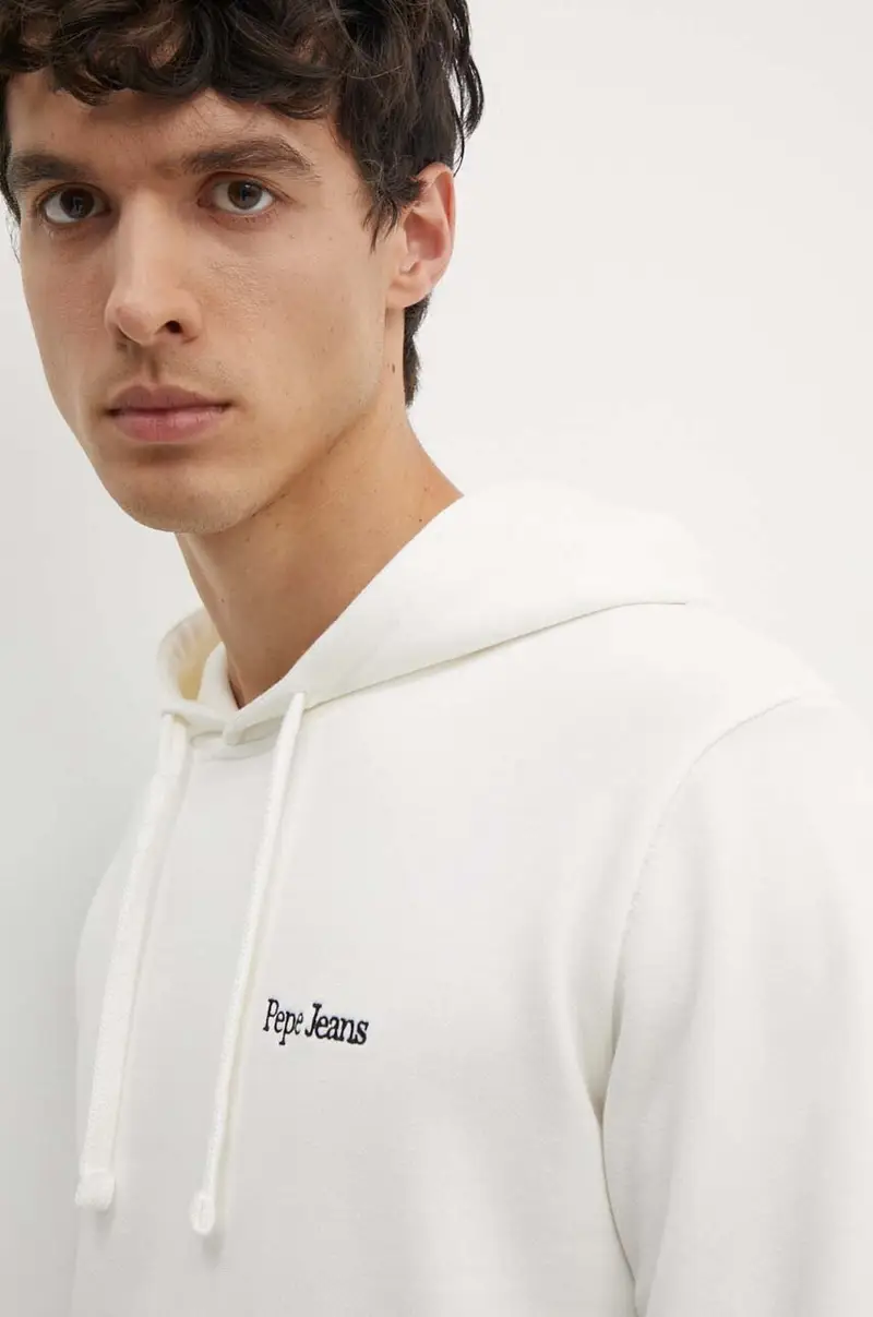 felpa in cotone SEDRIC P uomo colore bianco con cappuccio PM582710 miniatura 4