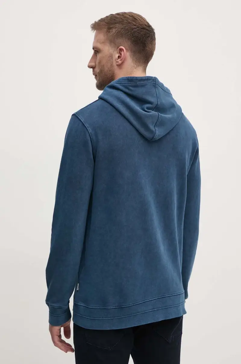 felpa in cotone SILVERTON HOODIE uomo colore blu navy con cappuccio PM582713 miniatura 3