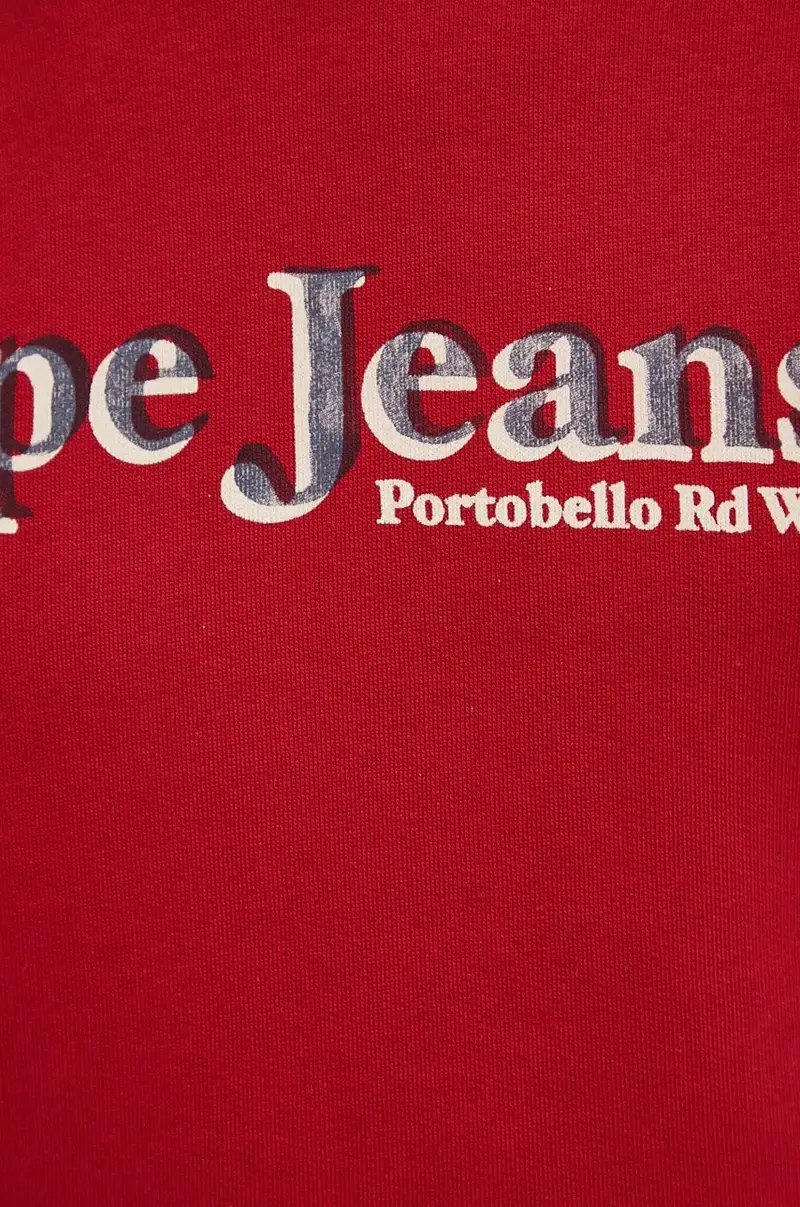 felpa in cotone SOMERS HOODIE uomo colore rosso con cappuccio PM582728 miniatura 5