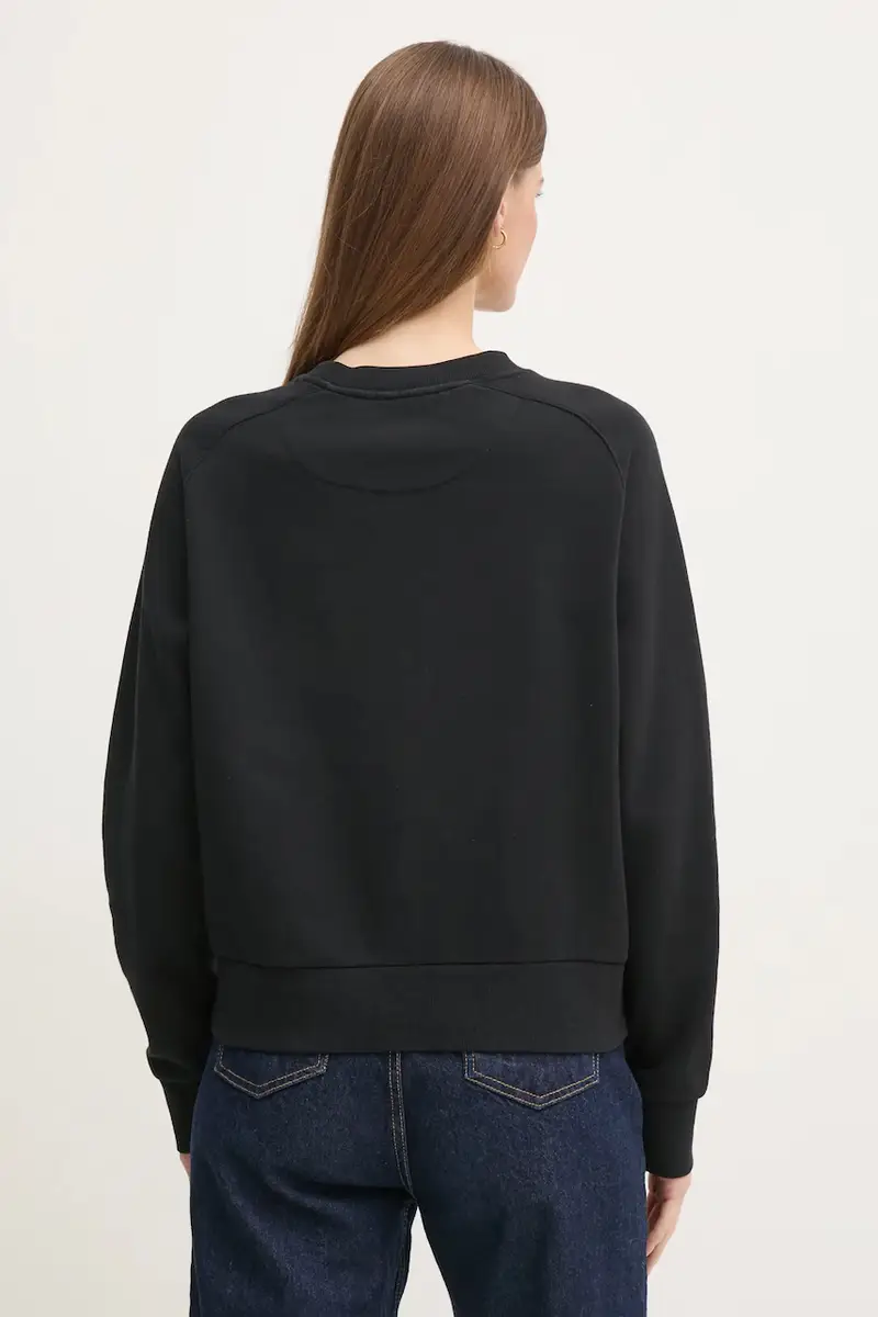 felpa LUNA donna colore nero con applicazione PL581466 miniatura 3