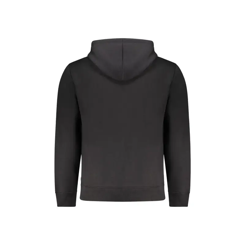 Felpa Maniche Lunghe Uomo Nera Ricamo Nero miniatura 2