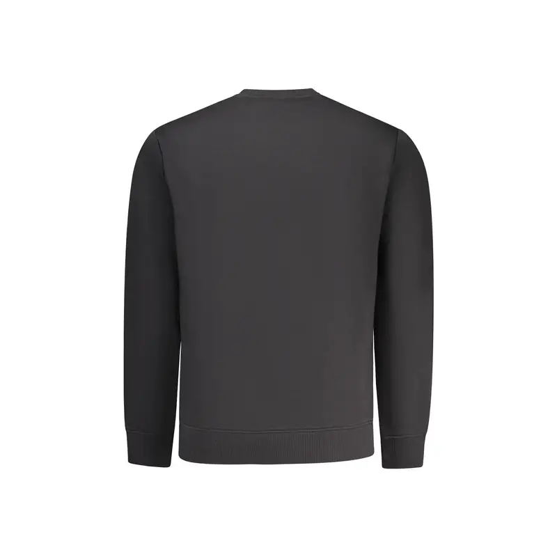 Felpa Maniche Lunghe Uomo Nera Ricamo Nero miniatura 2