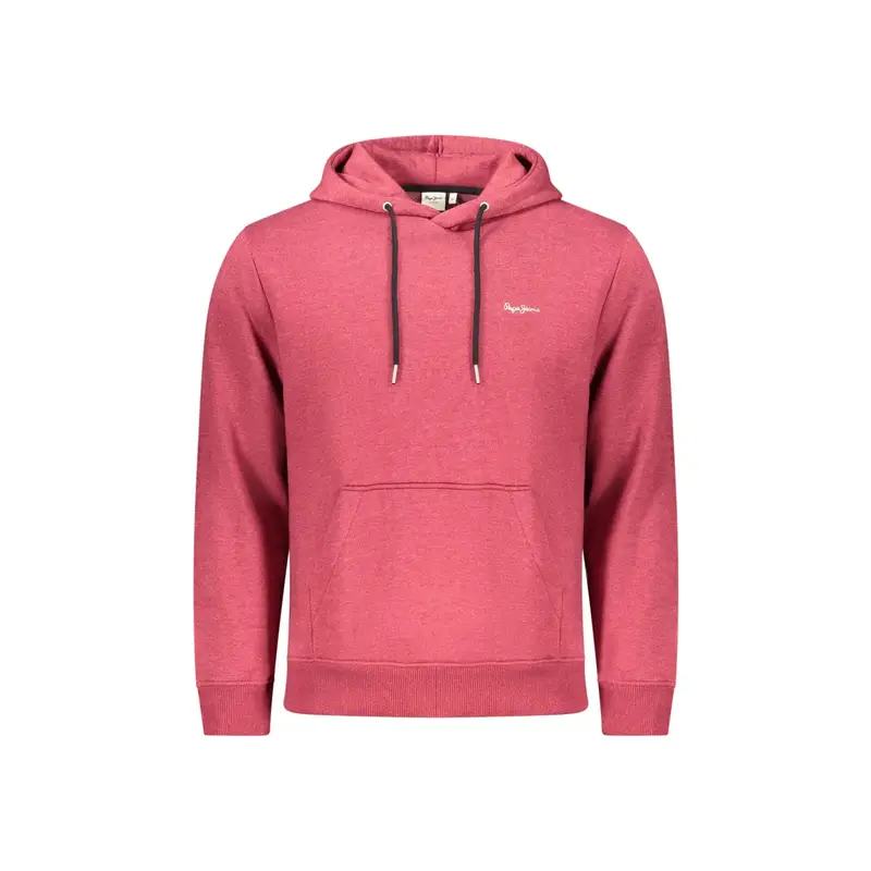 Felpa Maniche Lunghe Uomo Rossa Ricamo Rosso