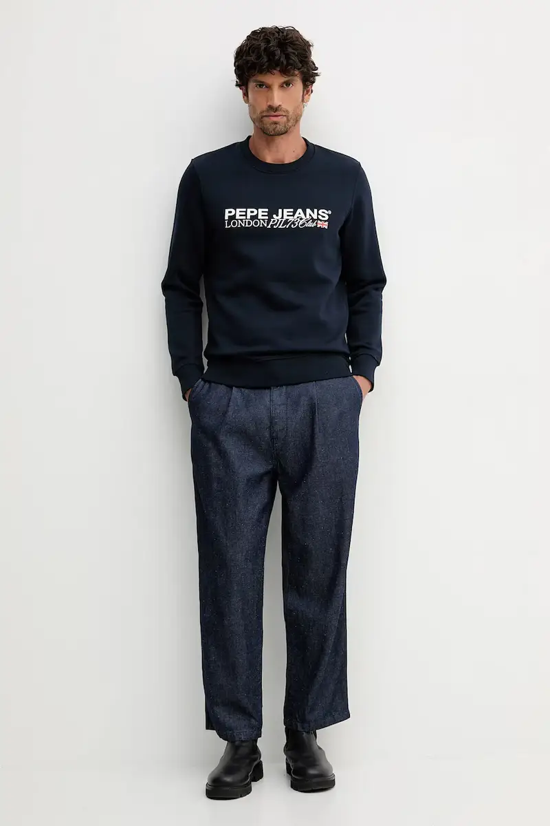 felpa uomo colore blu navy PM5800029 miniatura 2