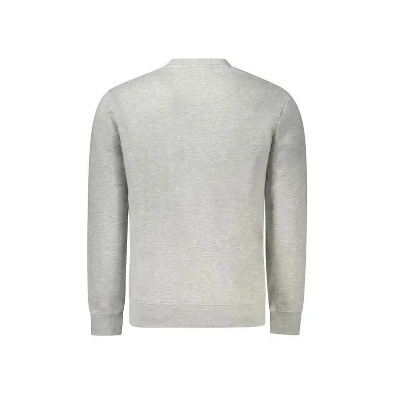 Felpa Uomo Grigia Girocollo Felpata Organic Logo Grigio miniatura 2