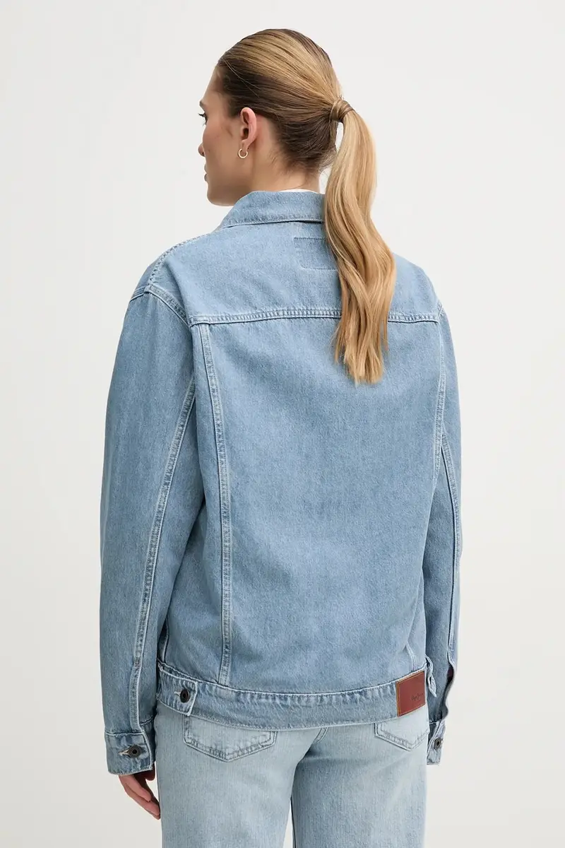 giacca di jeans BOYFRIEND JACKET colore blu PL402390IA4 miniatura 3