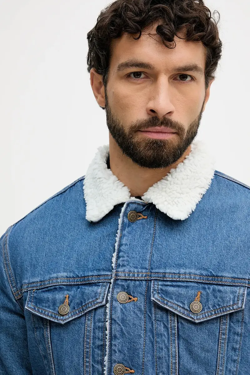 giacca di jeans colore blu PM40271604A0 miniatura 4