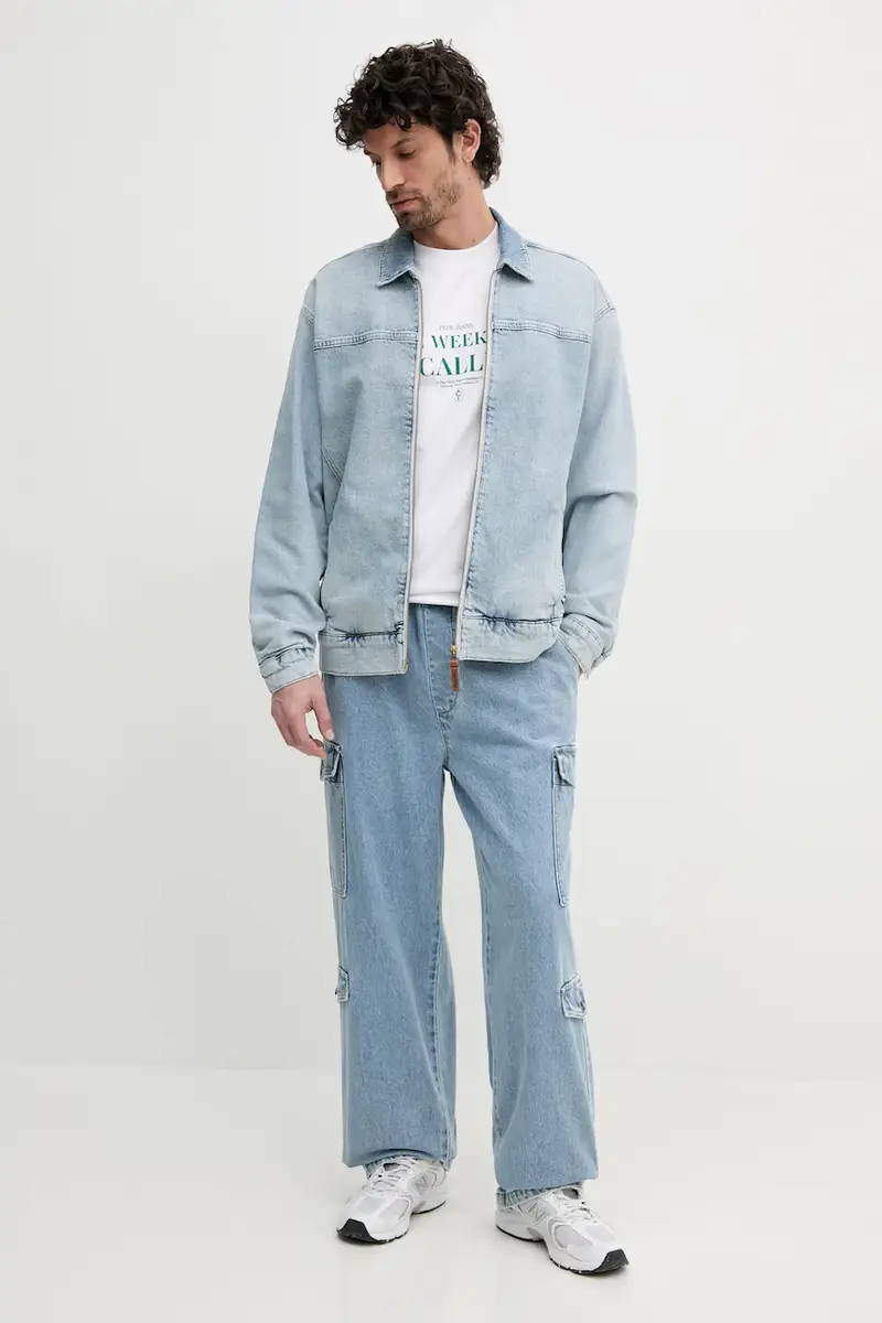 giacca di jeans EMMETT FADEOUT colore blu PM403101 miniatura 2