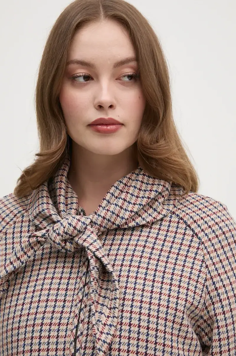 giacca in misto lana BRIDGET colore beige PL402466 miniatura 4