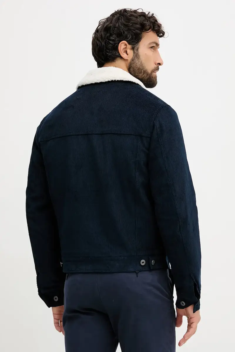 giacca in velluto a coste colore blu navy PM4027185 miniatura 3