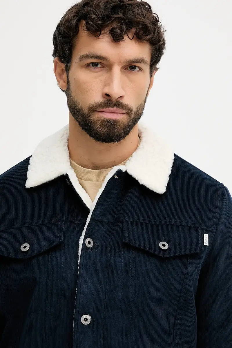 giacca in velluto a coste colore blu navy PM4027185 miniatura 4