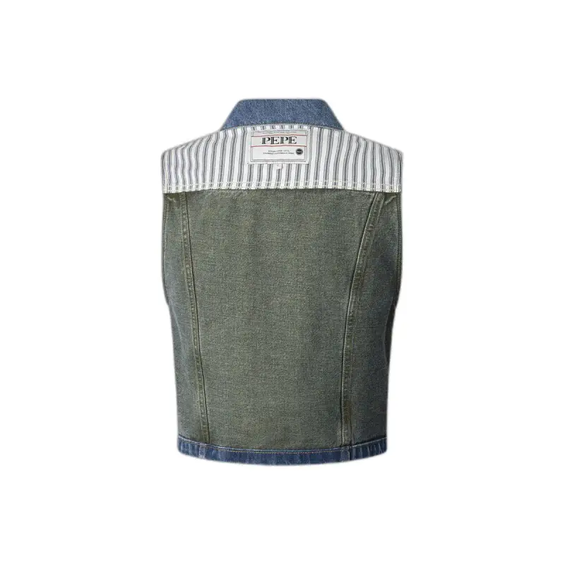 Gilet da donna in denim Pepe Jeans W11 Rever