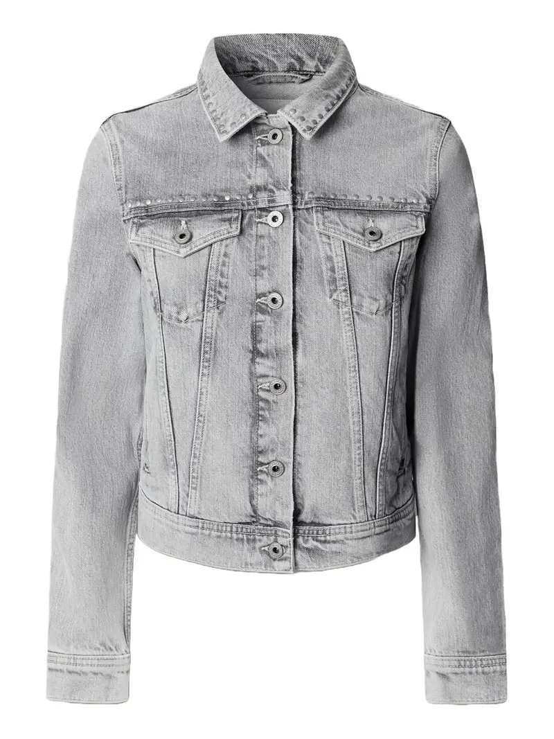 giubbino di jeans pepe jeans da donna - grigio