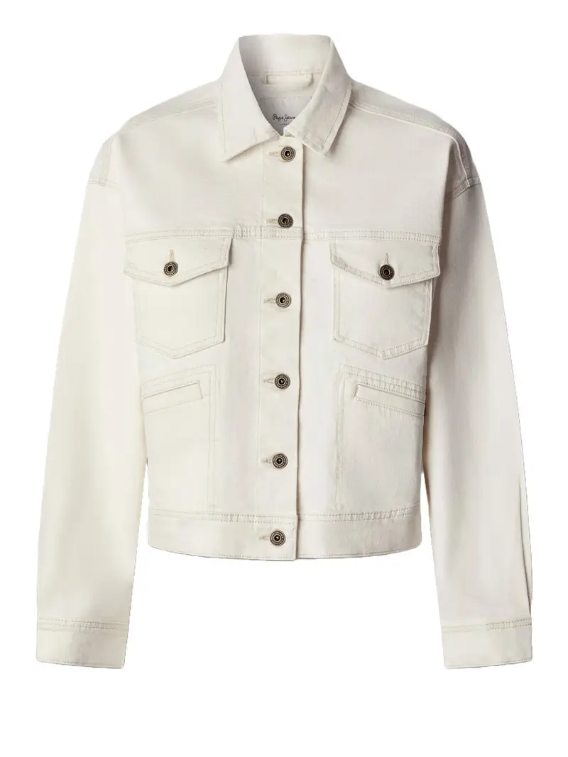 giubbino pepe jeans da donna - bianco