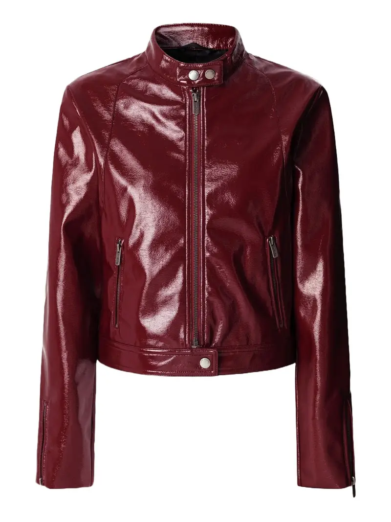giubbino pepe jeans ruby da donna - bordeaux