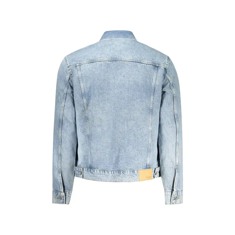 Giubbotto Uomo Azzurri Effetto Slavato Logo Azzurro miniatura 2