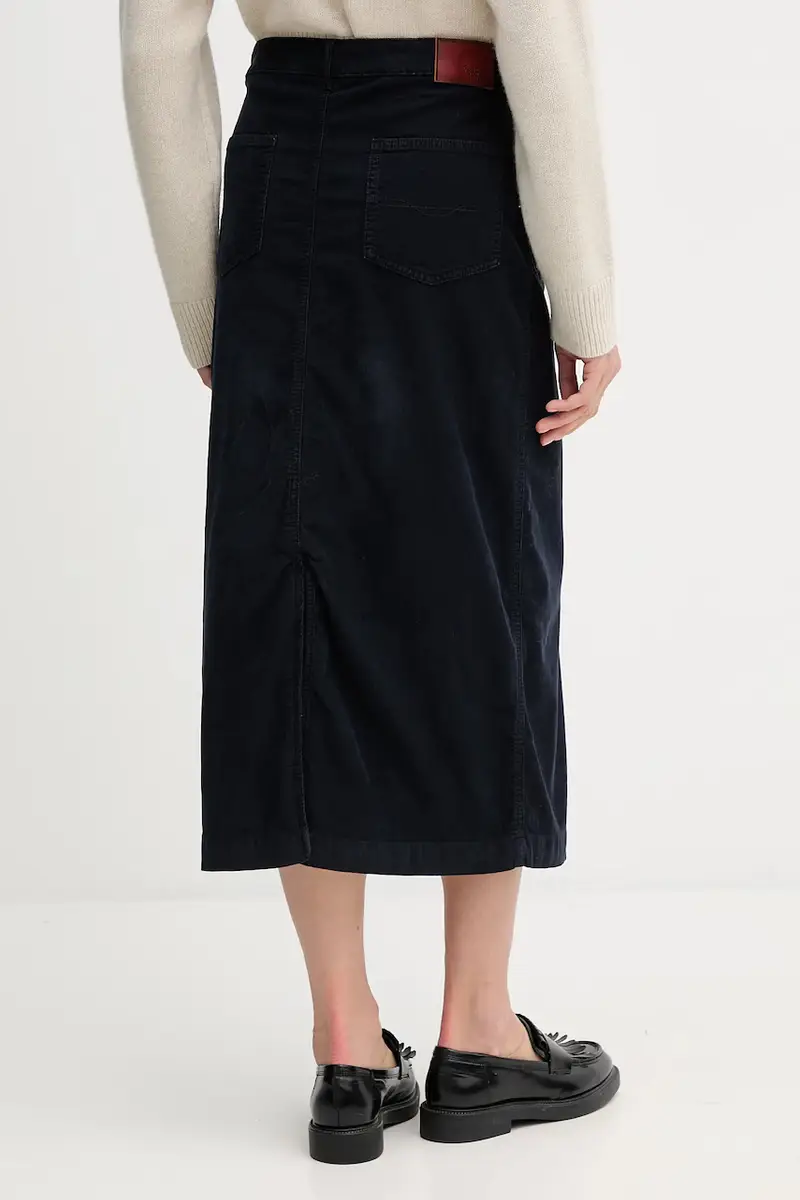 gonna colore blu navy PL9011885 miniatura 3