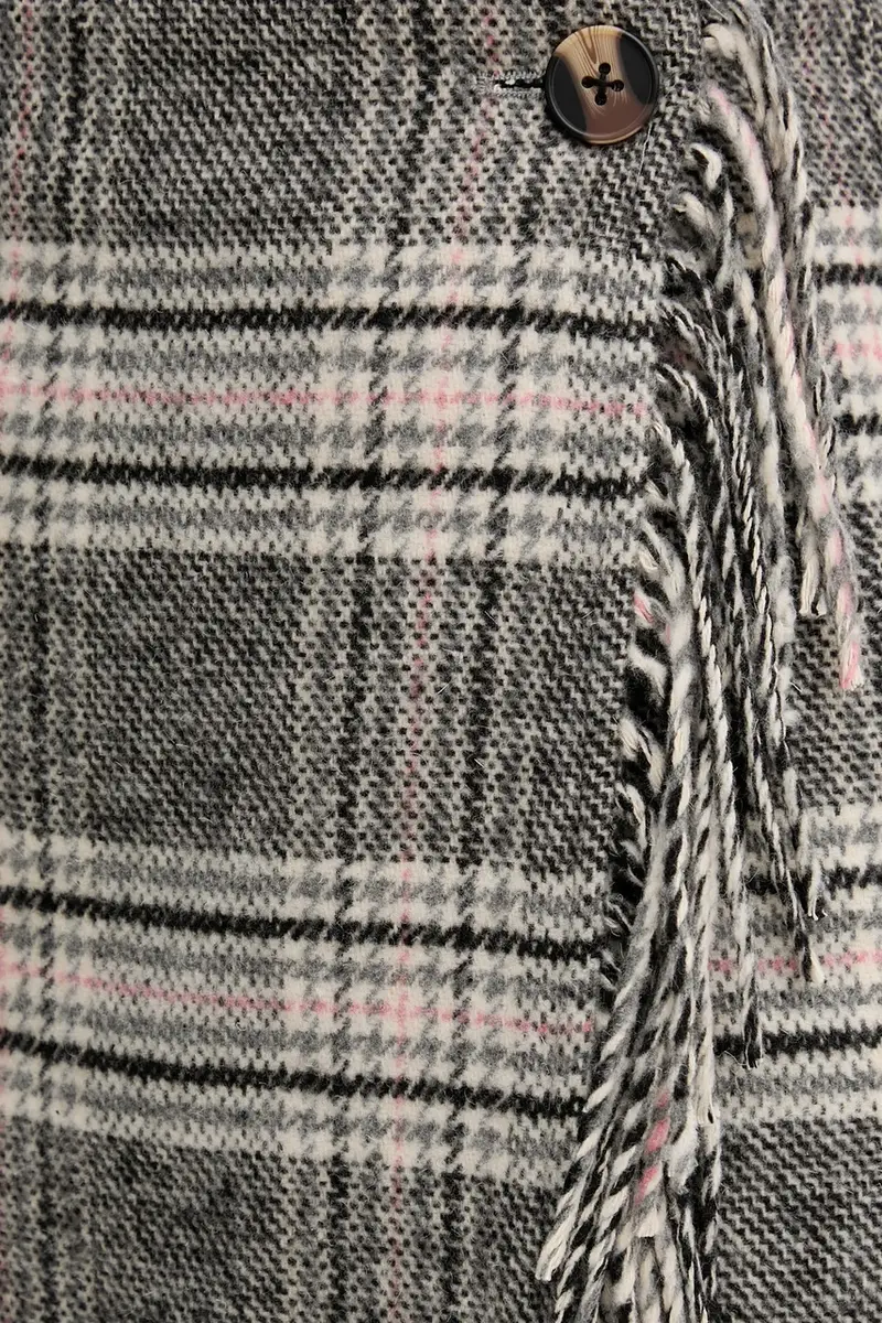 gonna con aggiunta di lana colore grigio PL9011872 miniatura 4