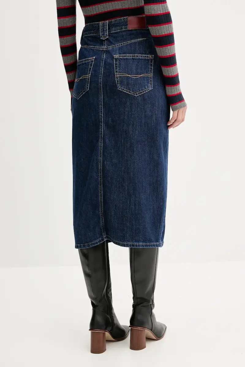 gonna di jeans colore blu PL9011869 miniatura 3