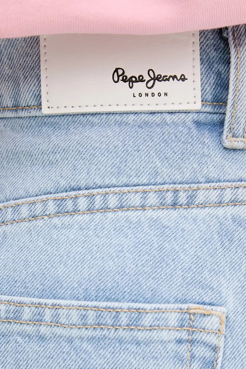 gonna di jeans in cotone MAXI SKIRT HW STUD colore blu PL901211R miniatura 4