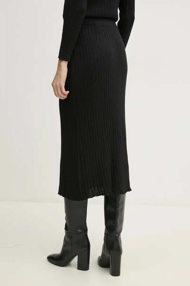 gonna NICOLE SKIRT colore nero PL901174 miniatura 3