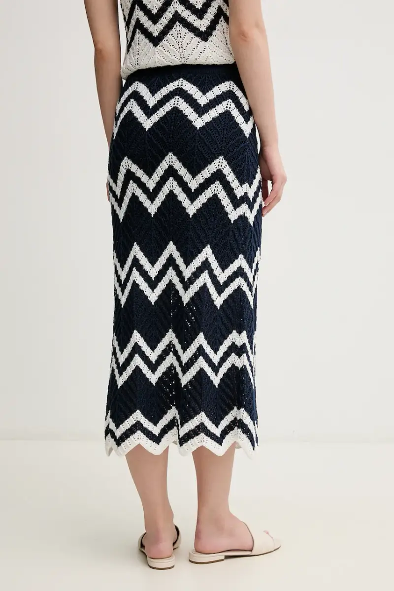 gonna OLLIE SKIRT colore blu navy PL901205 miniatura 3