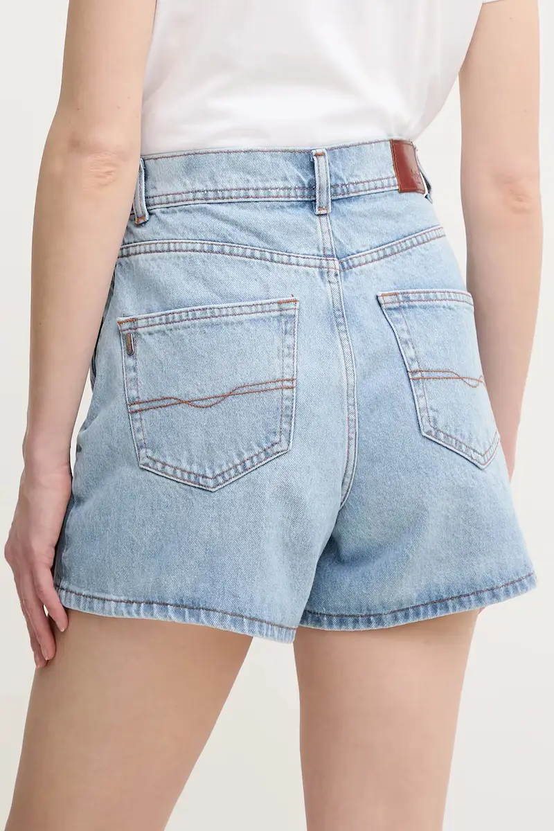 gonna pantalone in denim REGULAR SKORT HW donna colore blu PL801187NC9 miniatura 2