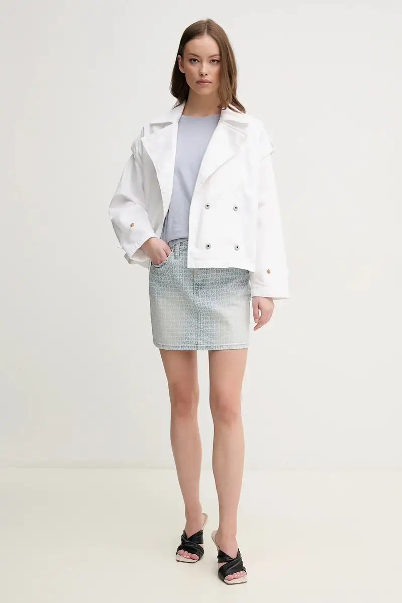 impermeabile di cotone SUE donna colore bianco PL402568 miniatura 2