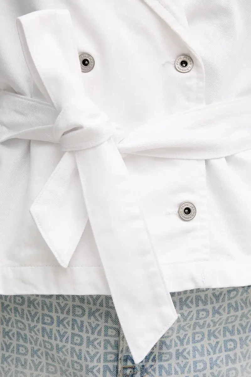 impermeabile di cotone SUE donna colore bianco PL402568 miniatura 5