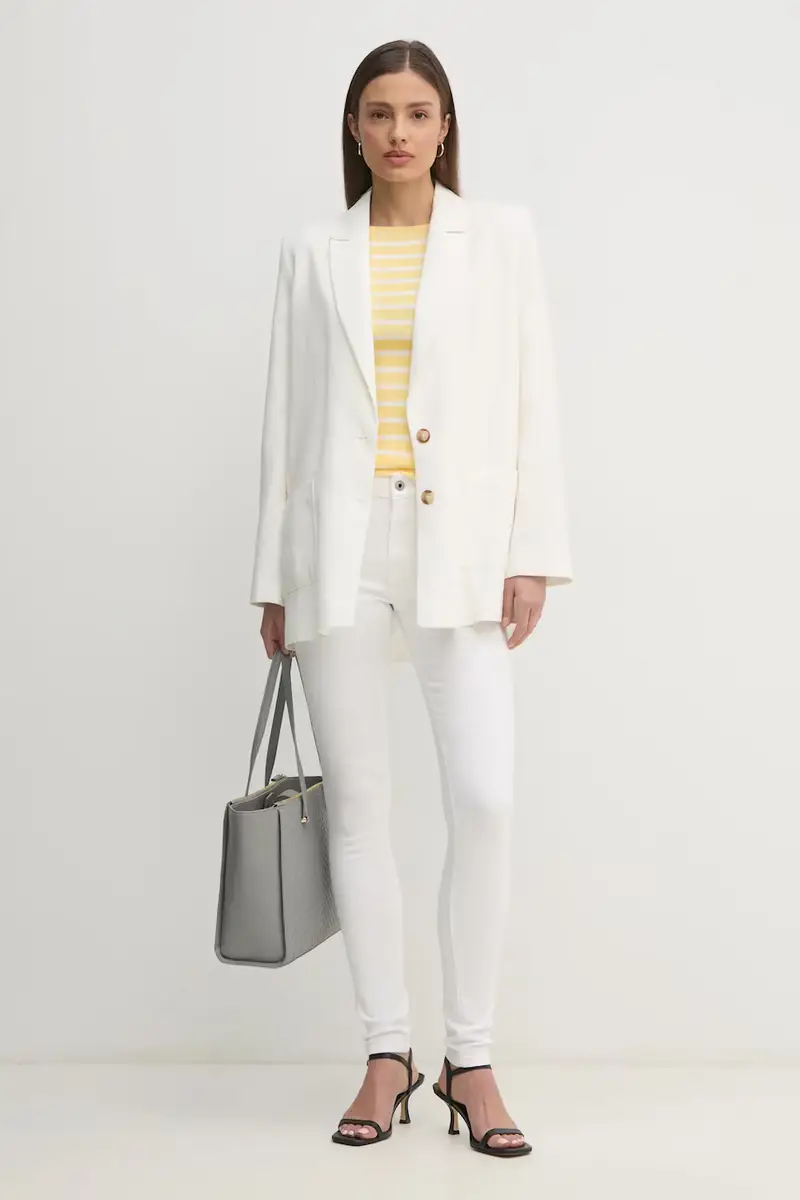 Pepe Jeans Jeans Donna Bianco 3301000 miniatura 2