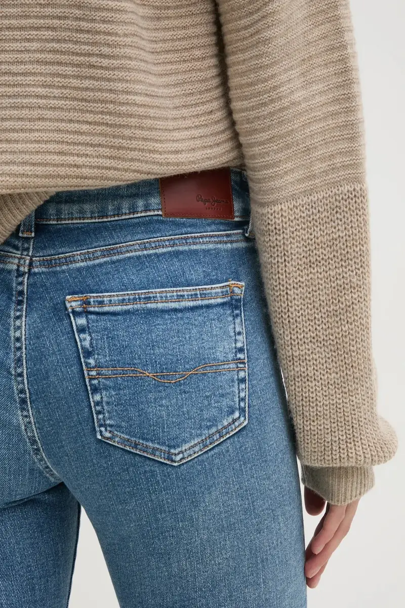 Pepe Jeans Jeans Donna Blu 3132301 miniatura 4