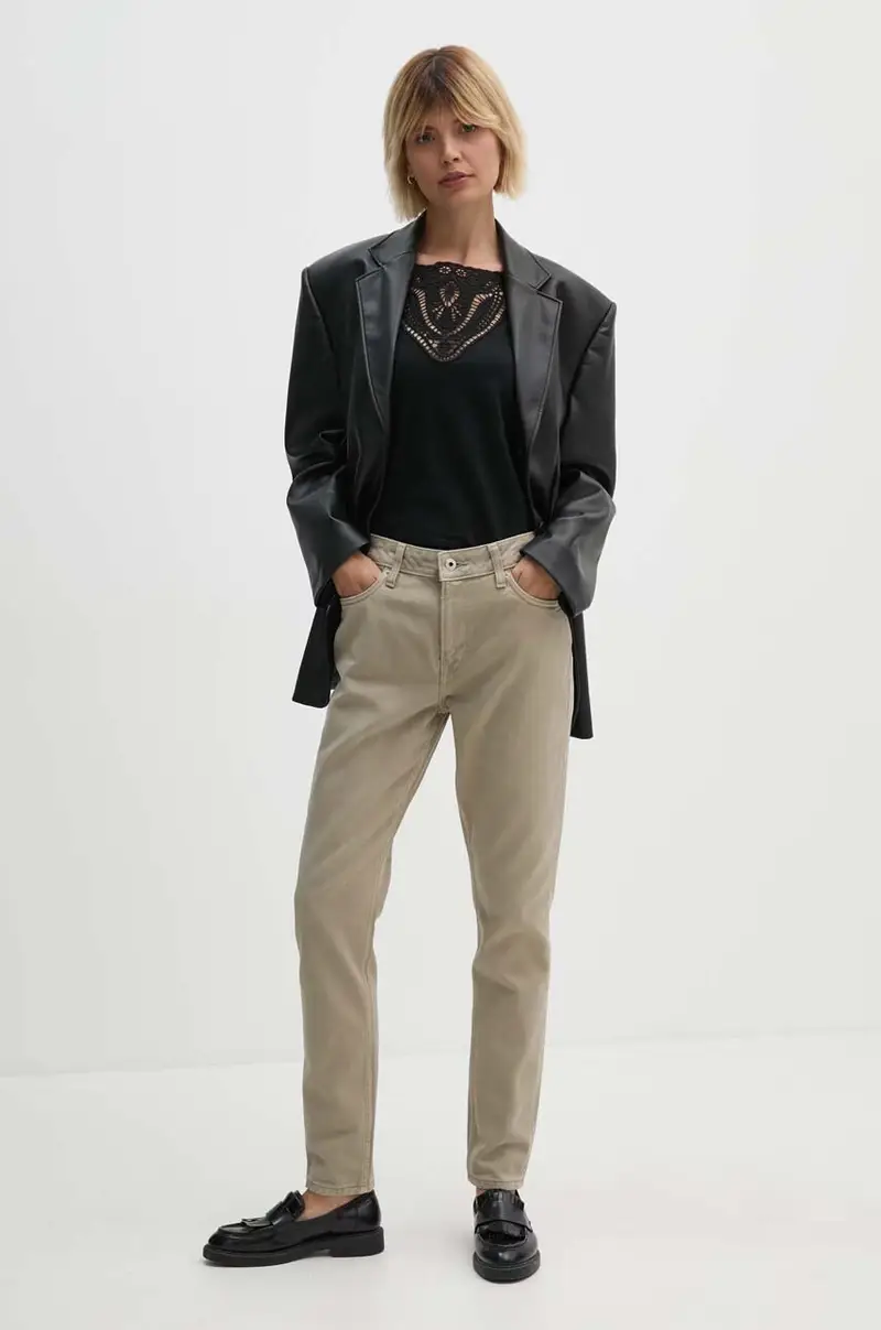 Pepe Jeans Jeans Donna Verde 3668347 miniatura 2