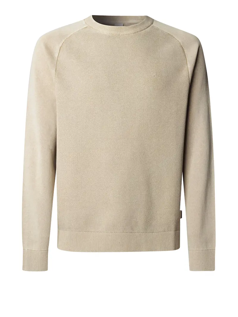 maglia pepe jeans fleet da uomo - beige