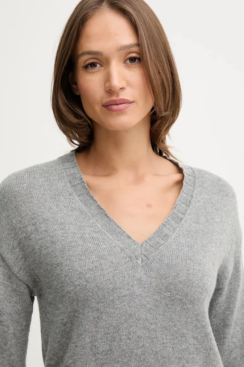 maglione con lana colore grigio PL7000001 miniatura 4