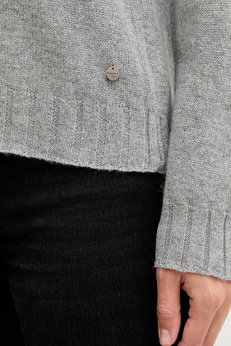 maglione con lana colore grigio PL7000001 miniatura 5