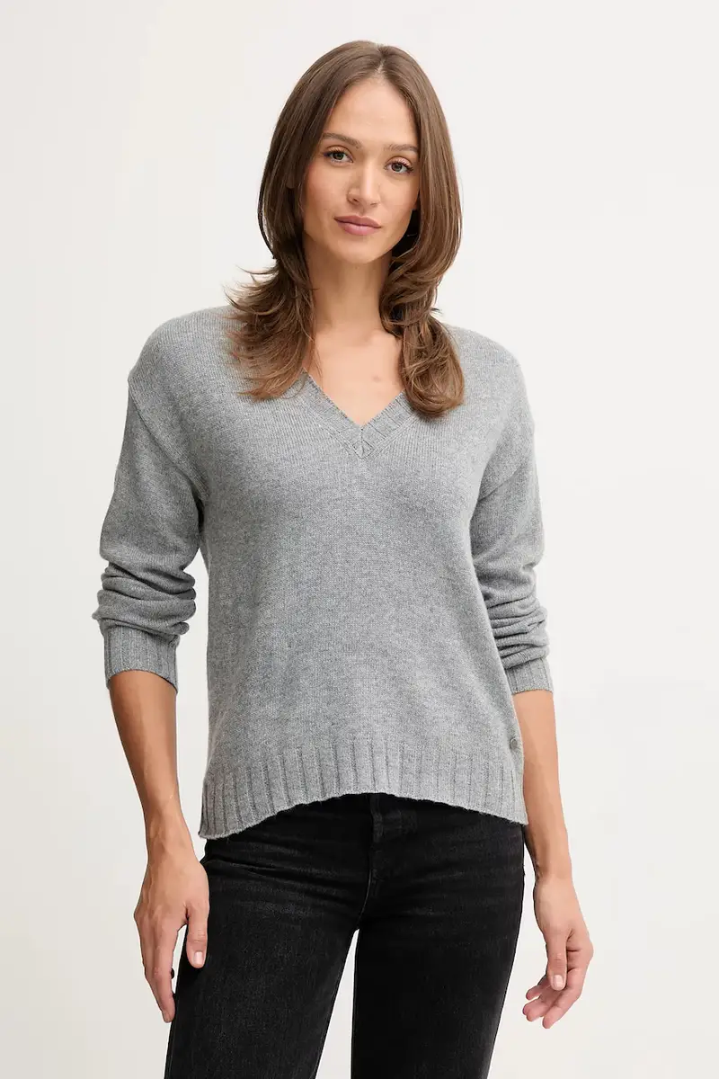 maglione con lana colore grigio PL7000001