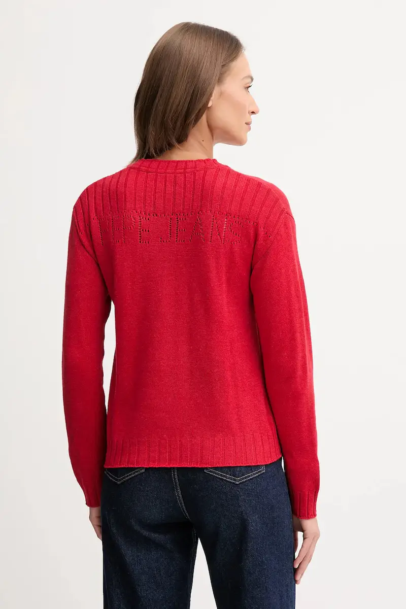 maglione con lana colore rosso PL7000001 miniatura 3