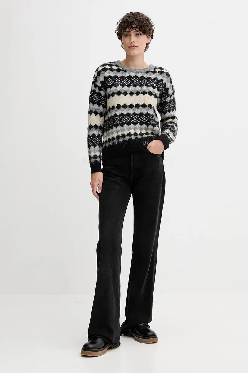 maglione con lana PL7000039 Grigio miniatura 2