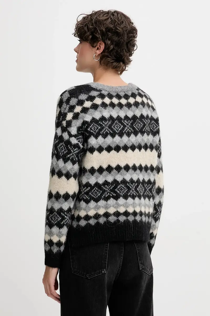 maglione con lana PL7000039 Grigio miniatura 3