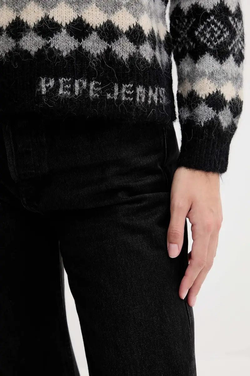 maglione con lana PL7000039 Grigio miniatura 5