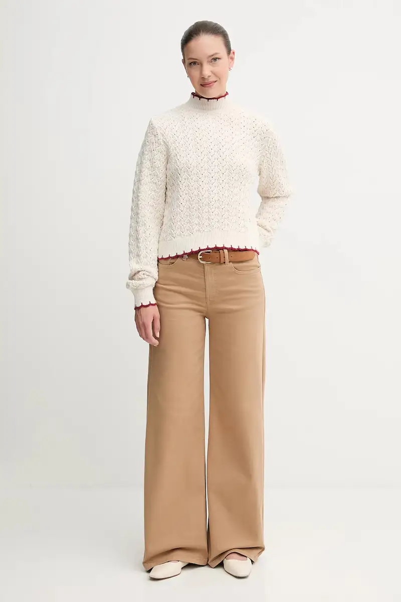 maglione donna colore beige PL7000016 miniatura 2