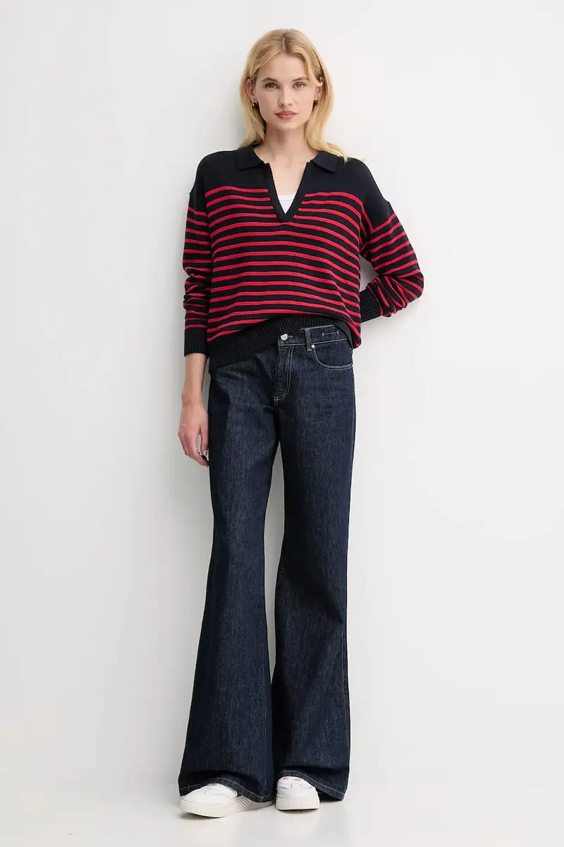 maglione donna colore blu navy PL7000012 miniatura 2