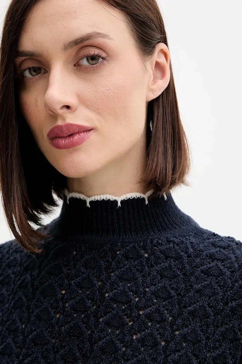 maglione donna colore blu navy PL7000016 miniatura 4