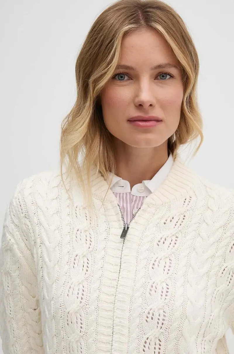 maglione HADA JACKET donna colore beige PL702207 miniatura 4