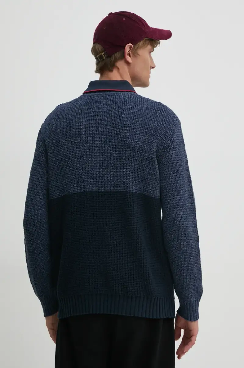 maglione in cotone COSTELLO colore blu navy PM702452 miniatura 3