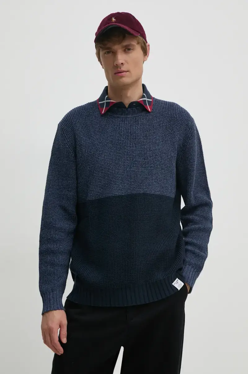 maglione in cotone COSTELLO colore blu navy PM702452