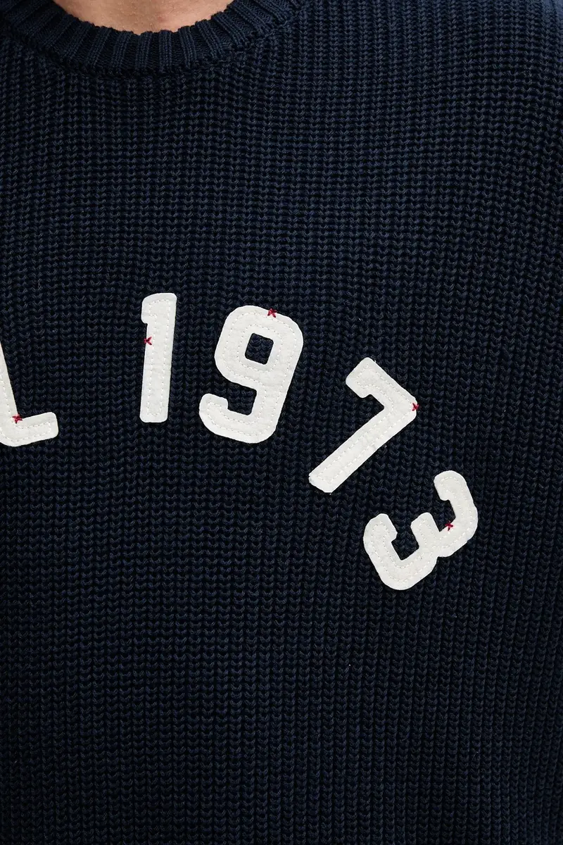 maglione in cotone uomo colore blu navy PM7000006 miniatura 5