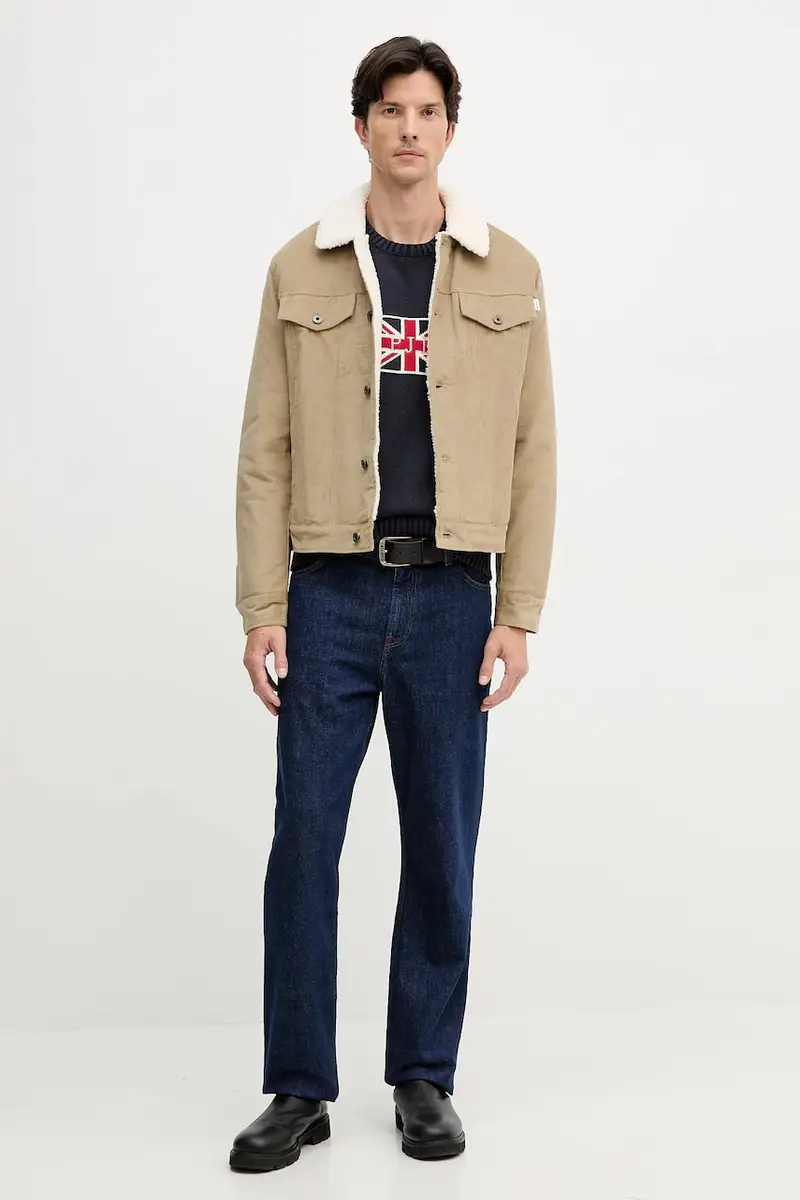 maglione in cotone uomo colore blu navy PM7000018 miniatura 2