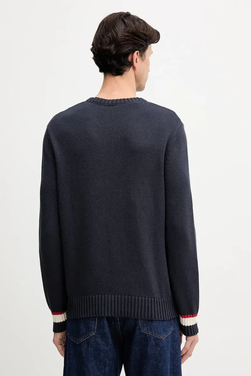 maglione in cotone uomo colore blu navy PM7000018 miniatura 3