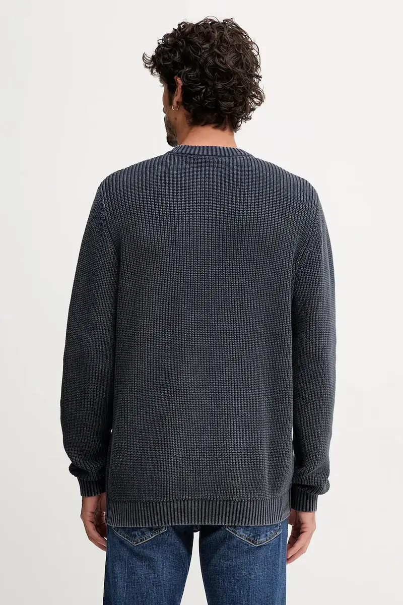 maglione in cotone uomo colore blu navy PM7000022 miniatura 3